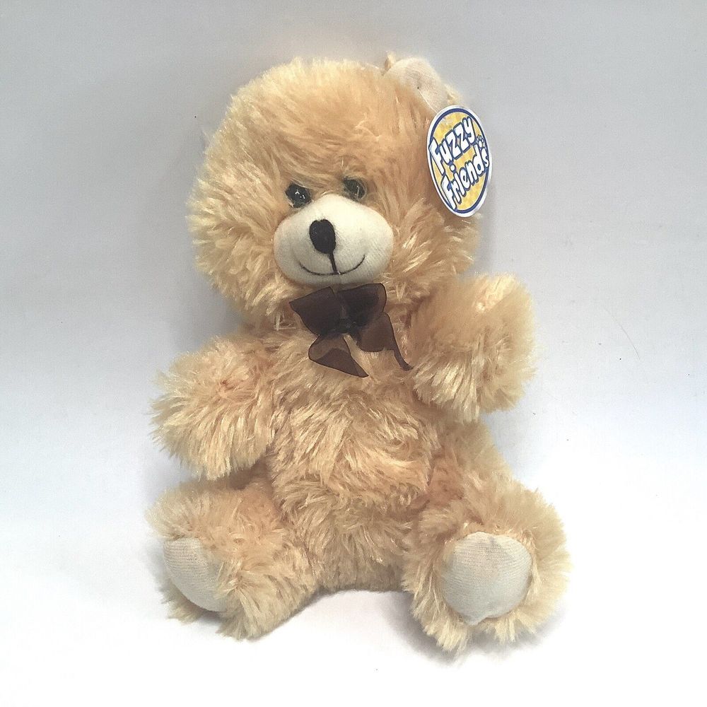Fuzzy Friends Greenbrier Beige Teddy Bear Plush Stuffed Animal Toy 10"‎ New